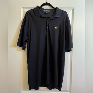 Black Masters golf polo